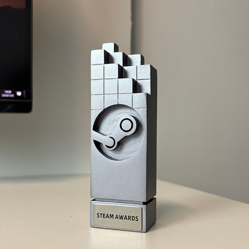 Esports Gaming Trophy - 모던 사이버 펑크 피규어, 스팀 게임