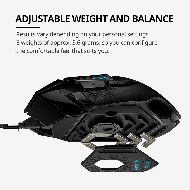 로지텍 G502hero 마스터 유선 게이밍 마우스 50 - Esports Gaming Mouse Weight Adjustable 리뷰 및 가격