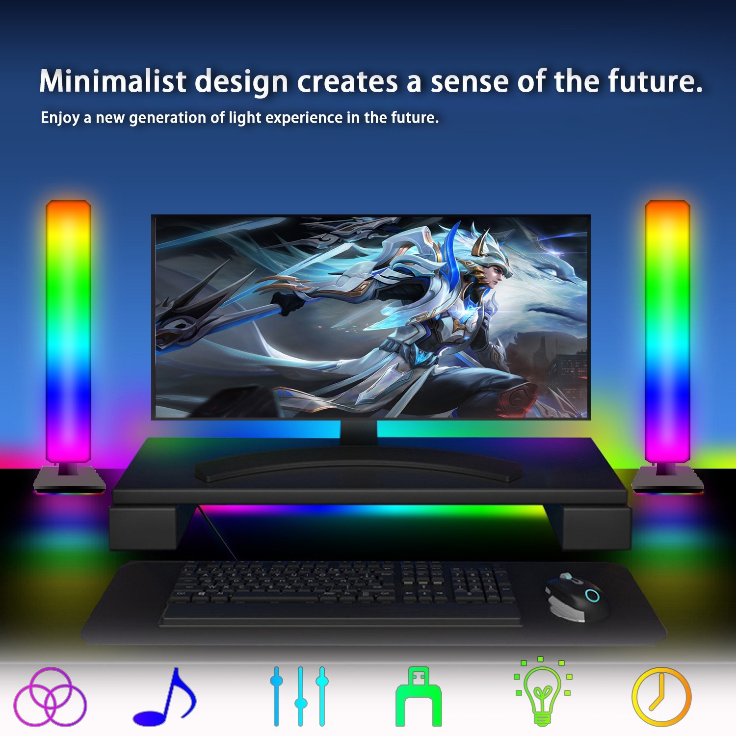 스마트 RGB Esports 빛 Wifi Tuya 음악 - Esports Gaming Festival 리뷰 및 가격