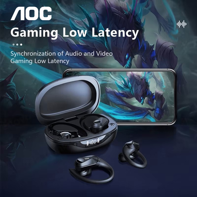 초이스 AOC 스포츠 헤드셋 무선 블루투스 6.0 이어 - Esports Gaming Earphones 리뷰 및 가격