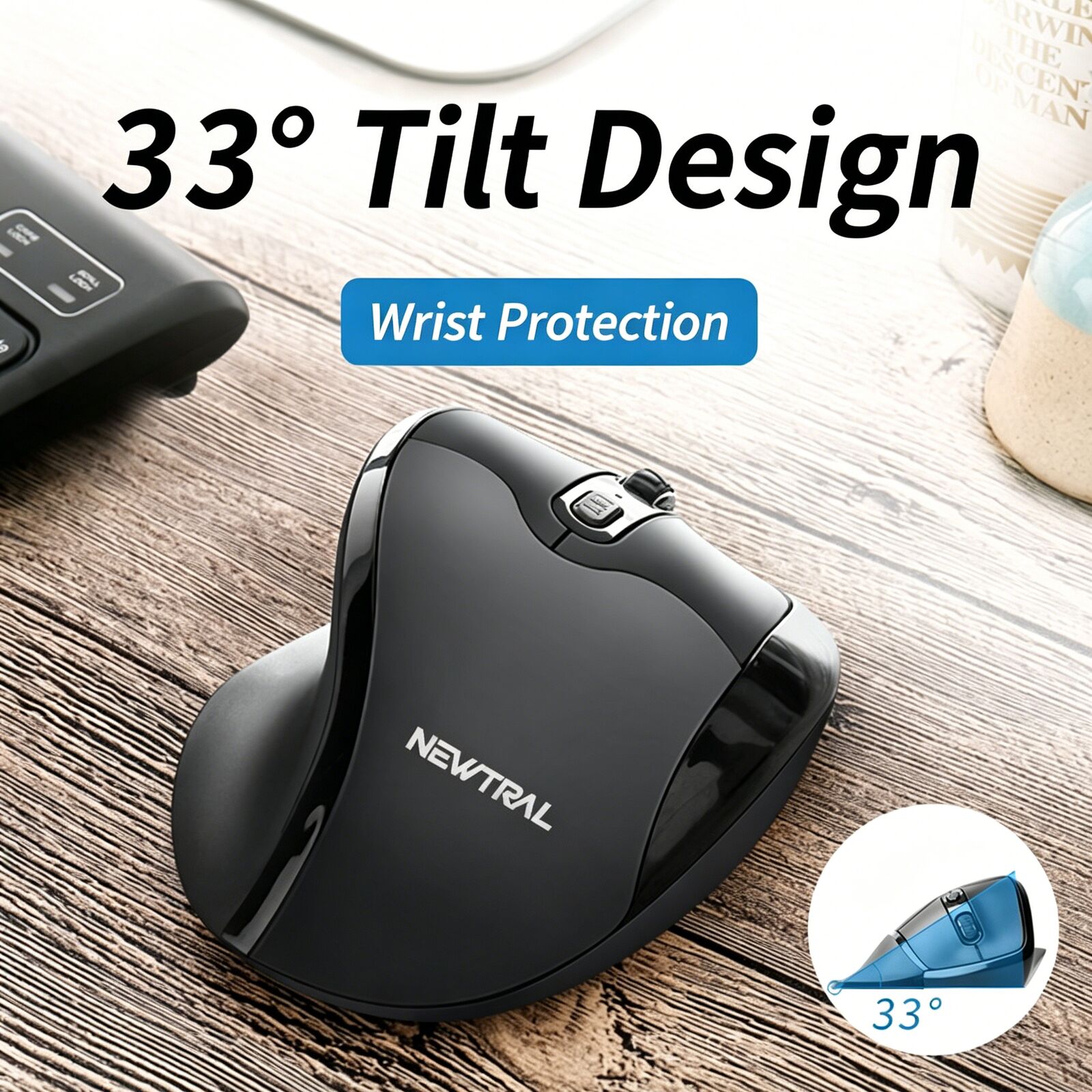 2.4GHz 무선 수직 인체공학적 광학 마우스 DPI  - Esports Gaming Mouse Weight Adjustable 리뷰 및 가격
